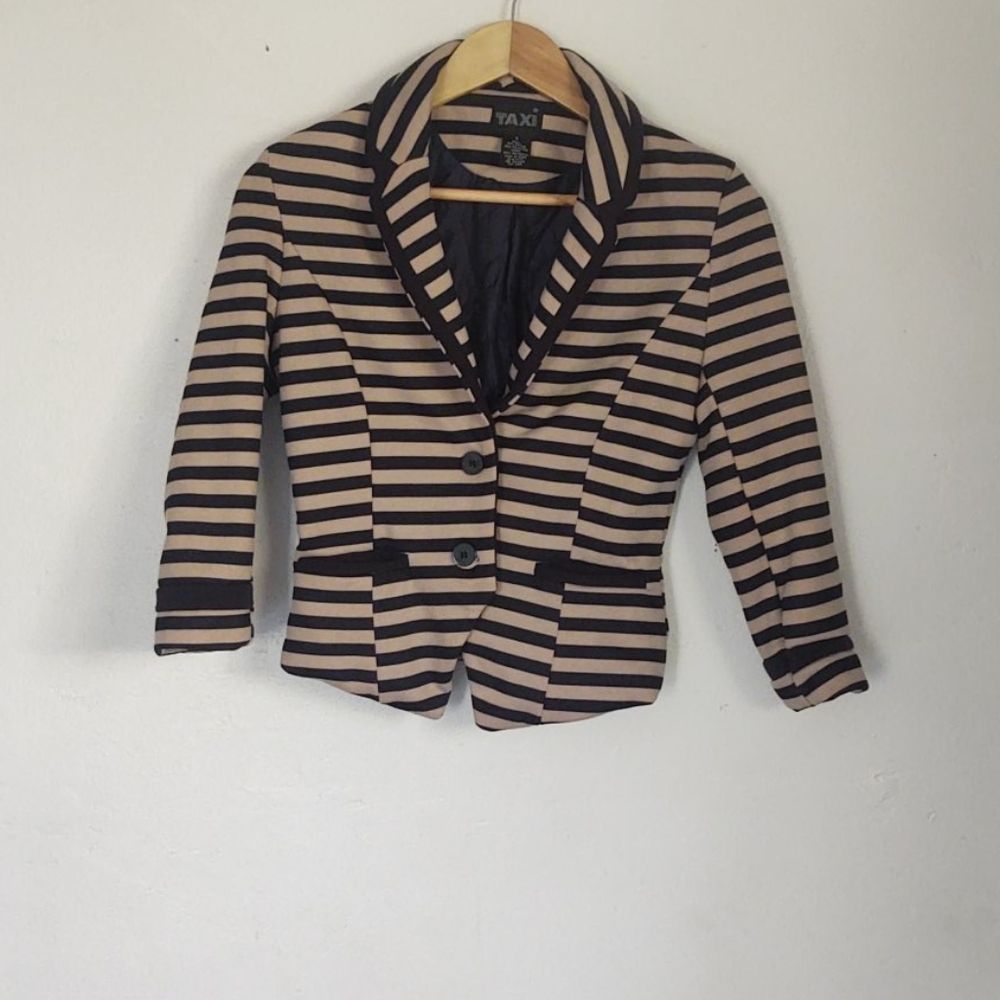 Women's Taxi blazer striped size S